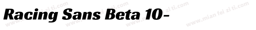 Racing Sans Beta 10字体转换
